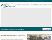 Tablet Screenshot of farmakimlojistik.com.tr